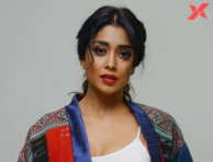 Indian Actress Shriya Saran latest photos from Rajavaru Ranigaru movie press meet