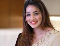 Actress Malavika Menon Latest Awesome Stills In A Gorgeous Beige Saree... 