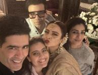 Birthday Bash Of Celebrity Designer Manish Malhotra With Bollywood's Queens!!