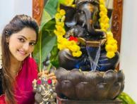 Capmaari Movie Actress Athulya Ravi Celebrates Ganesh Chaturthi Festival In Her Home - View Pics