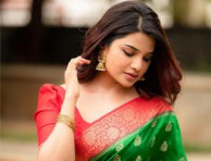 Actress Aathmika Super Cute Images, You Can't Resist- Tamil Actress Aathmika Looking Immensely Beautiful in Indian Traditional Attire.