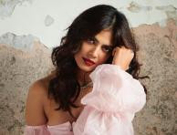 Check Out Actress Malavika Mohanan's Images On A Pink Blouse! The Dark Lipstick Totally Compliments Malavika's Look!