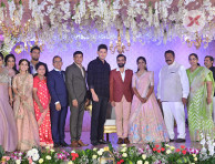 Celebrities at Producer Harshith Reddy Reception Photos