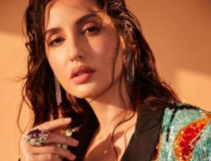 Talent Pack Actress Nora Fatehi Dazzling in A Colorful Suit Pant Is Bang On !!!!