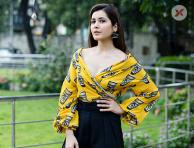 Raashi Khanna shines bright in Yellow and Black dress