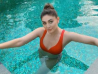 Bigg Boss Fame Shefali Jariwala Flaunts Her Hot Bikni Look In Pool And Beach Photos