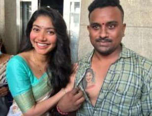 Virata Parvam Hit Theatres Today; Sai Pallavi Met A Fan Who Got Her Face Tattooed On His Chest