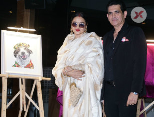 Bollywood Celebs at launch of Omung Kumar's hand painted calendar