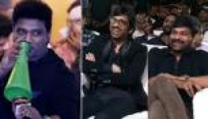 At  Waltair Veerayya Pre Release Event Devi Sri Prasad Superb Performance  Chiranjeevi, Ravi Teja