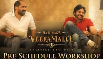 Hari Hara Veera Mallu Pre Schedule Workshop - Pawan Kalyan ,Krish ,MM Keeravaani , AM Rathnam