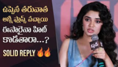 Strong Response From Krithi Shetty To A Reporter's Questions Regarding Her Recent Flop, Custody Press Conference.