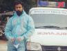 Yuvarathnaa actor Arjun Gowda turns ambulance driver