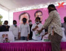 Akkineni Nagarjuna participates in the distribution of the daily essentials to the film and television workers; thanks Minister Talasani Srinivas Yadav for the initiative