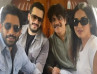 Nagarjuna Arrives At The Pre-Release Of The Ghost With Sons Naga Chaitanya And Akhil Akkineni