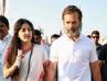 Poonam Kaur Shocks Everyone - Walks Hand In Hand With Rahul Gandhi