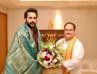 Actor Nithin Kumar Reddy Meets BJP National President JP Nadda