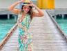 Actress Hina Khan Latest Maldives Tour Images